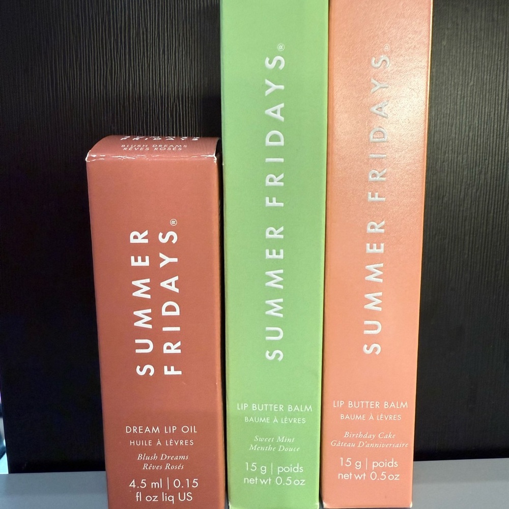 Summer Fridays Lip Butter Balm and Lip Oil bundle